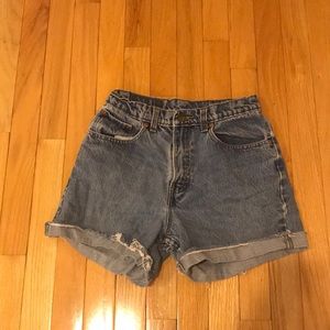 Vintage Jordache • High-Waisted Jean Shorts